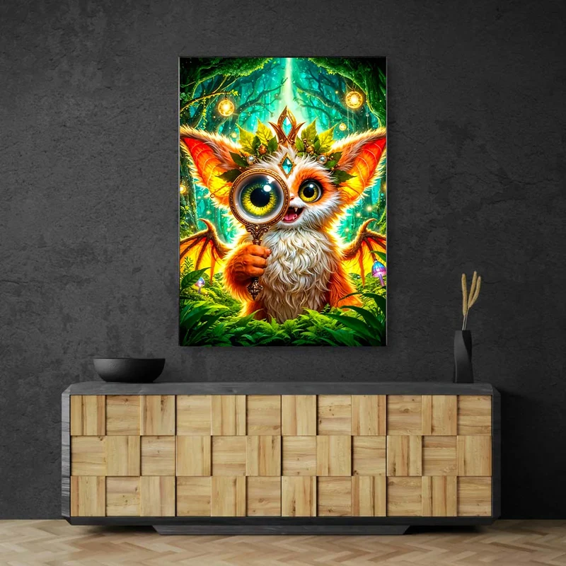 5D Diamond Painting – Finni, Hüterin des Waldblicks