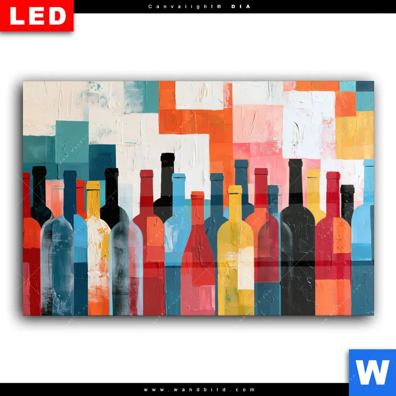 Wechselmotiv Acrylglas Canvalight® DIA | Bunte Weinvielfalt | Querformat