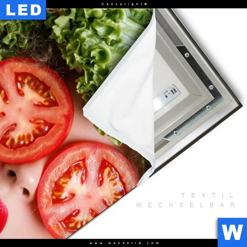 Canvalight® Leuchtbild | Salat Diva | Hochformat