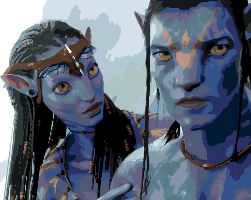 Diamond painting - NEYTIRI UND JAKE (Avatar)