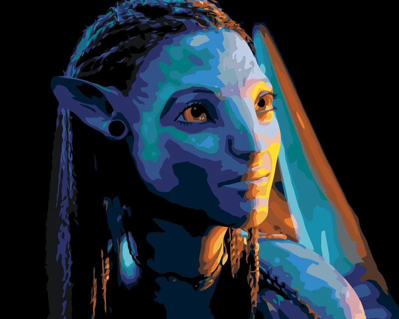 Diamond painting - NEYTIRI SCHAUT INS LICHT (Avatar)