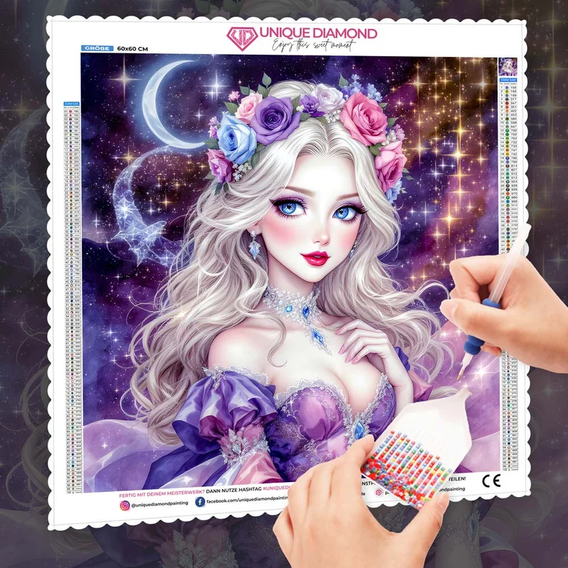 5D Diamond Painting – Celestia, Hüterin der Sterne