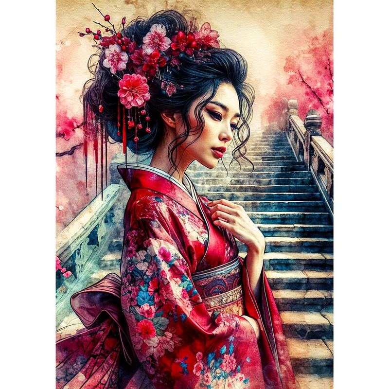 5D Diamond Painting – Himmlische Sakura