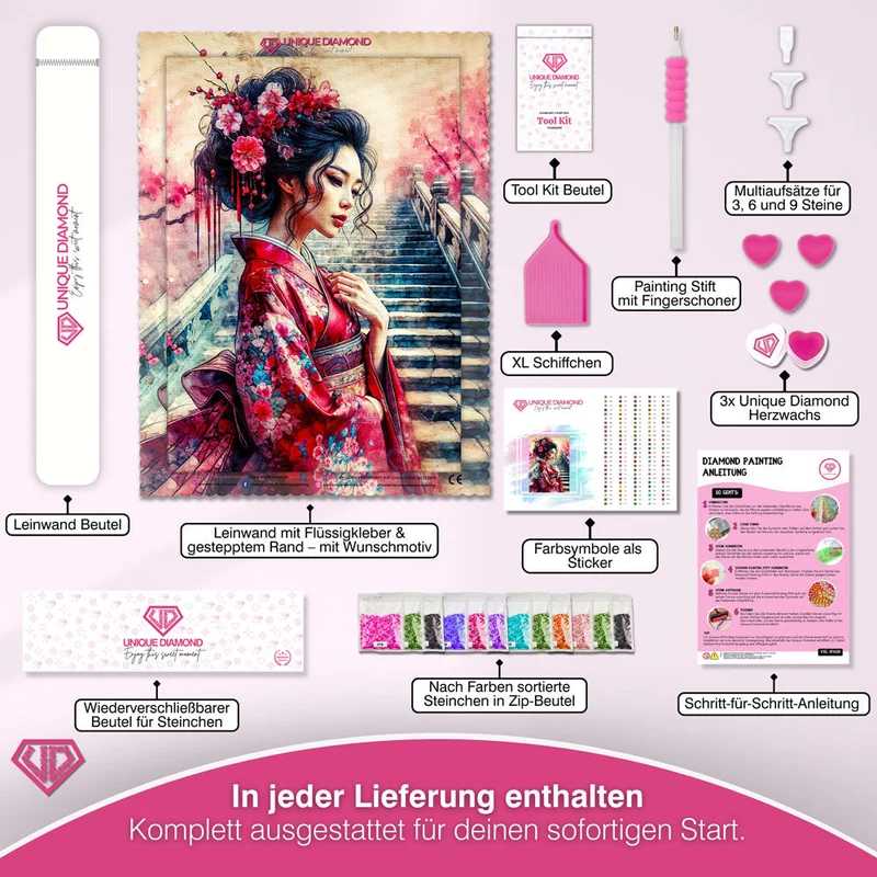5D Diamond Painting – Himmlische Sakura