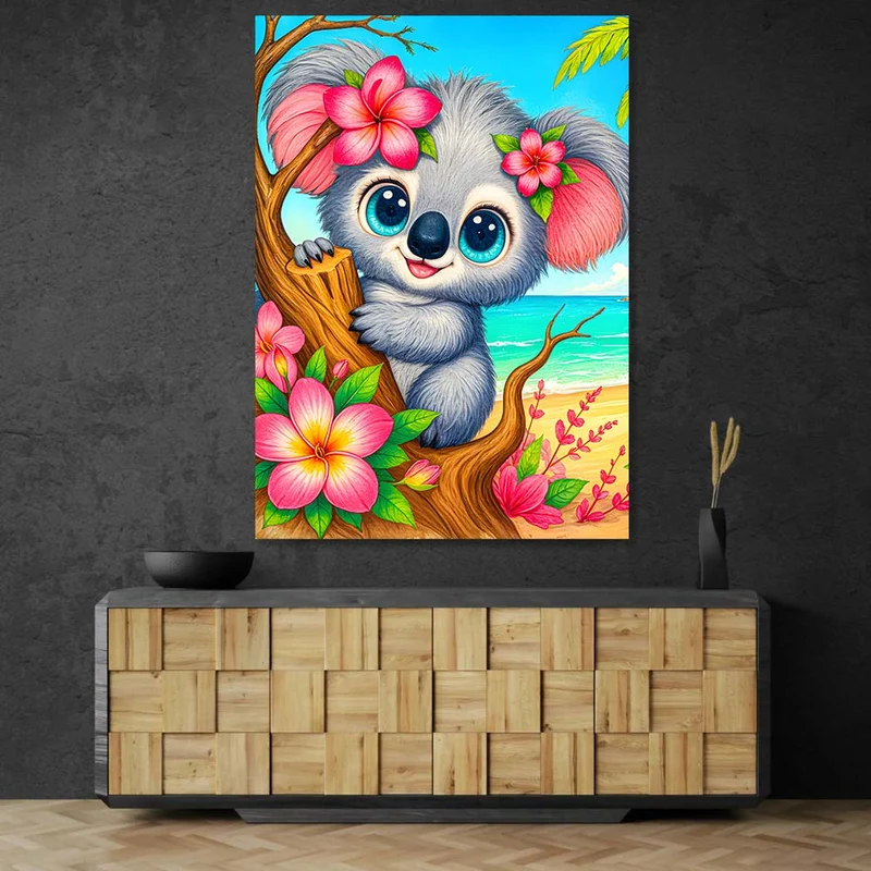 5D Diamond Painting – Kiki der Strand-Koala