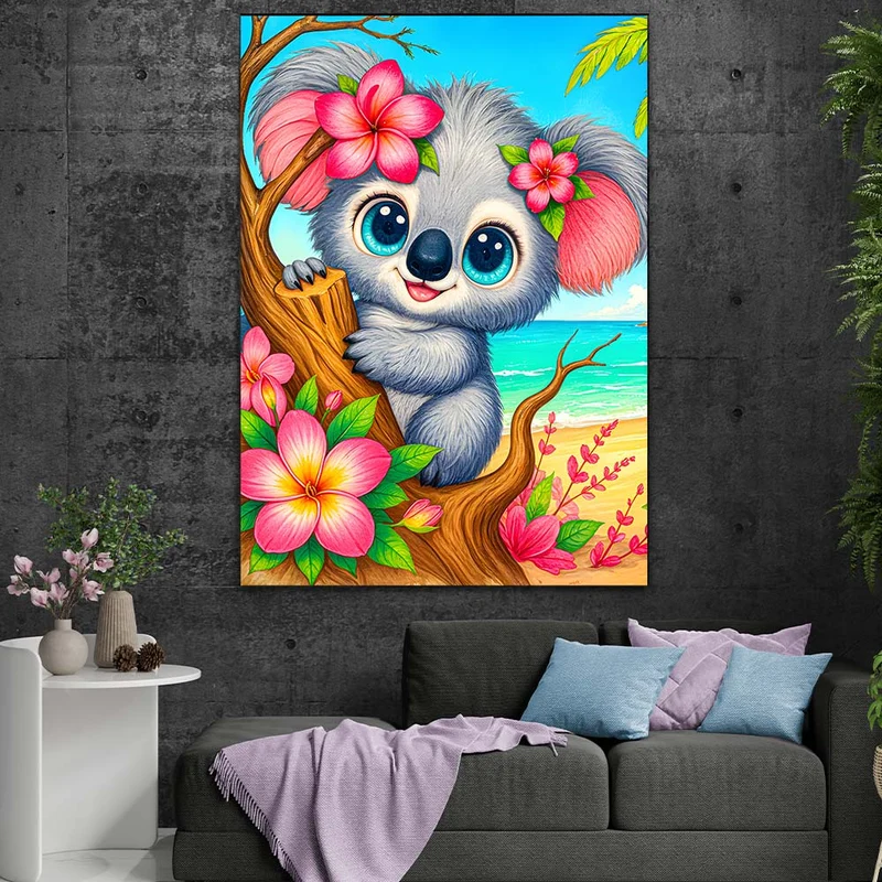 5D Diamond Painting – Kiki der Strand-Koala