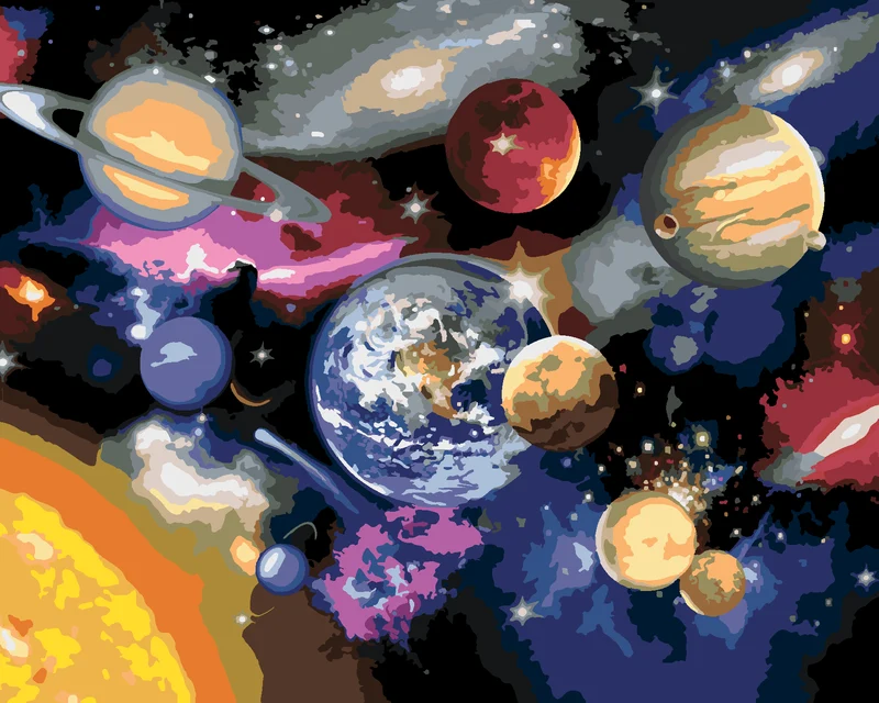 Diamond painting - PLANETEN DES SONNENSYSTEMS (HOWARD ROBINSON)
