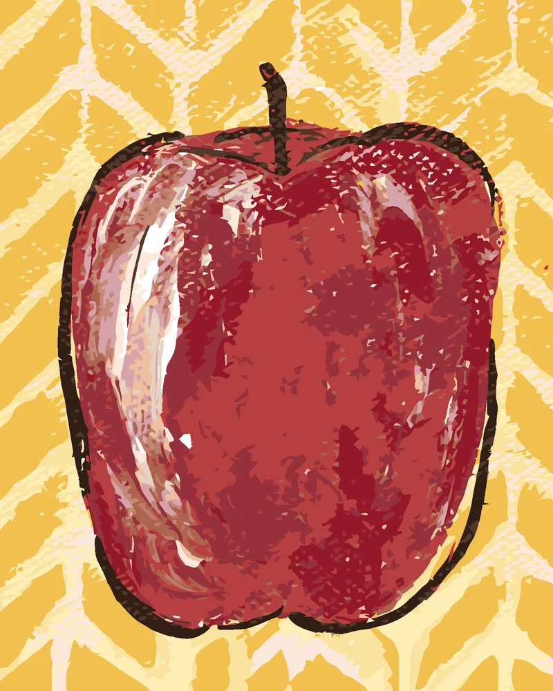 Diamond painting - STILLLEBEN APFEL II (HALEY BUSH)