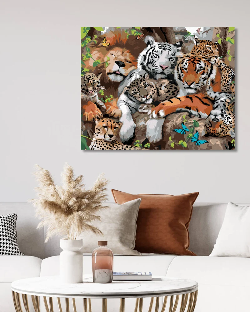 Diamond painting - LÖWE, TIGER UND ANDERE RAUBKATZEN (HOWARD ROBINSON)