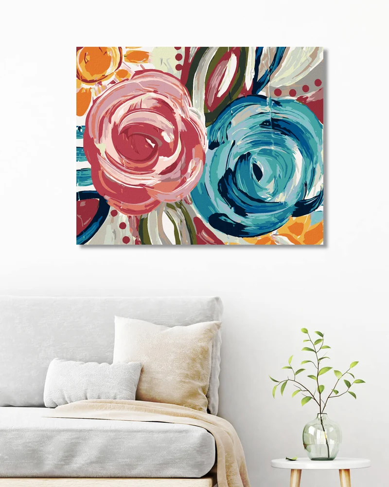 Diamond painting - BUNTE BLUMEN (HALEY BUSCH)