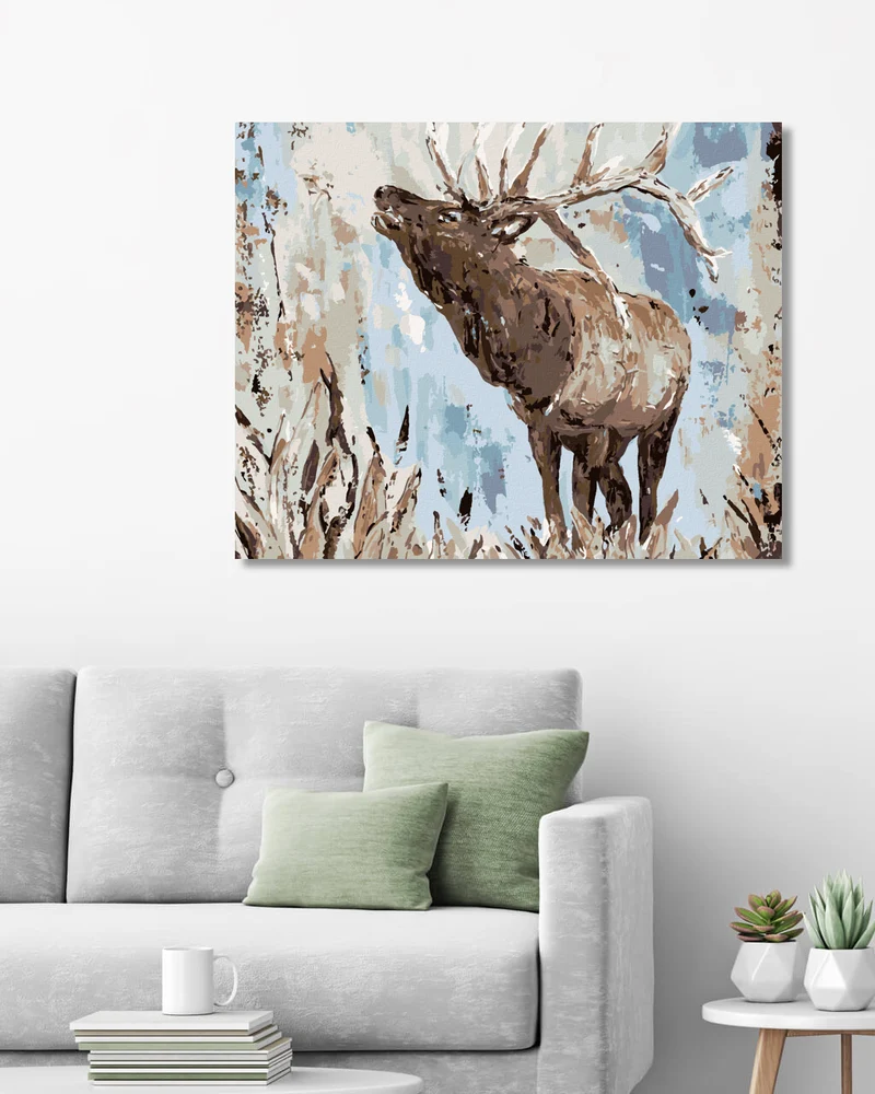 Diamond painting - HIRSCH IN DER LANDSCHAFT (HALEY BUSH)