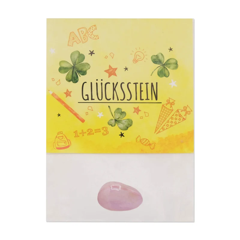 Glücksstein zum Schulanfang als Glückbringer