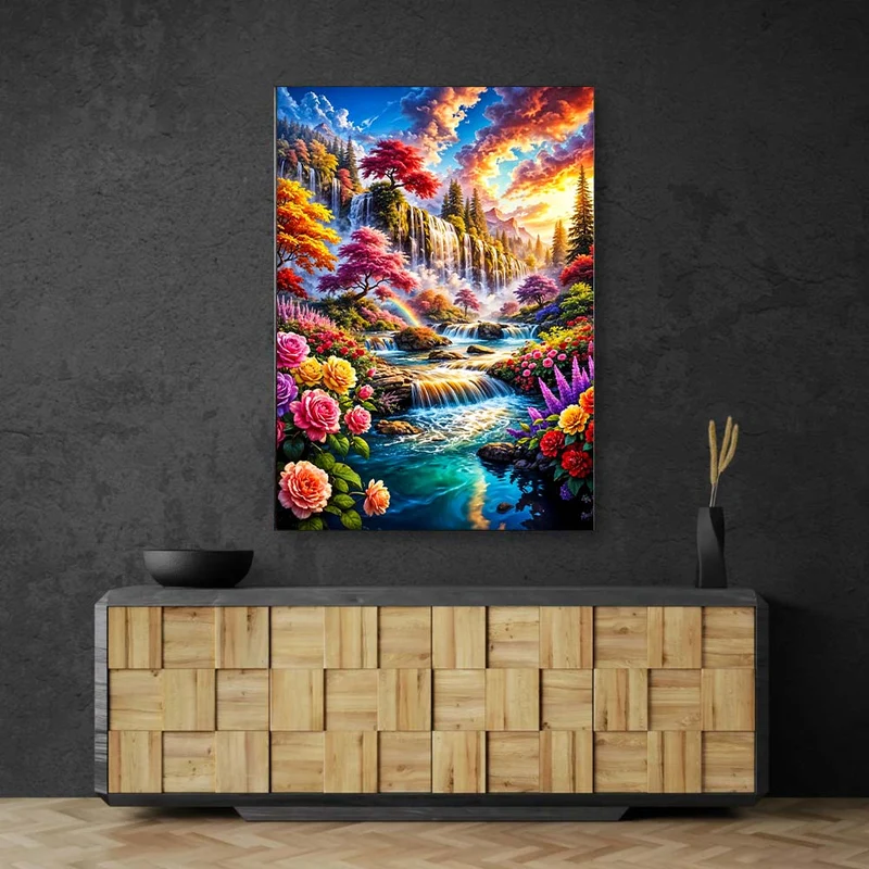 5D Diamond Painting – Paradies der fließenden Farben