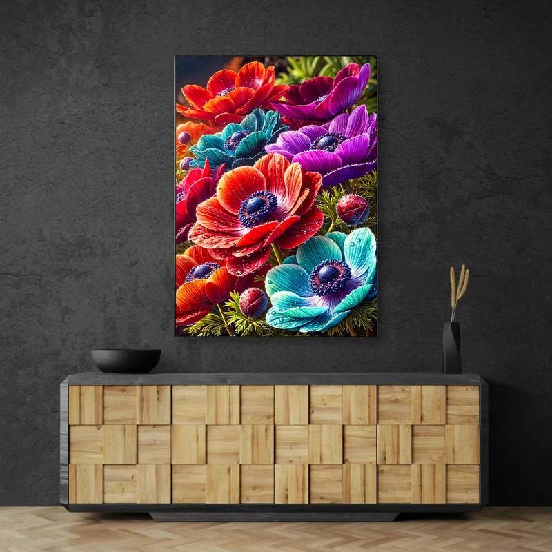5D Diamond Painting – Blütenfeuerwerk der Farben