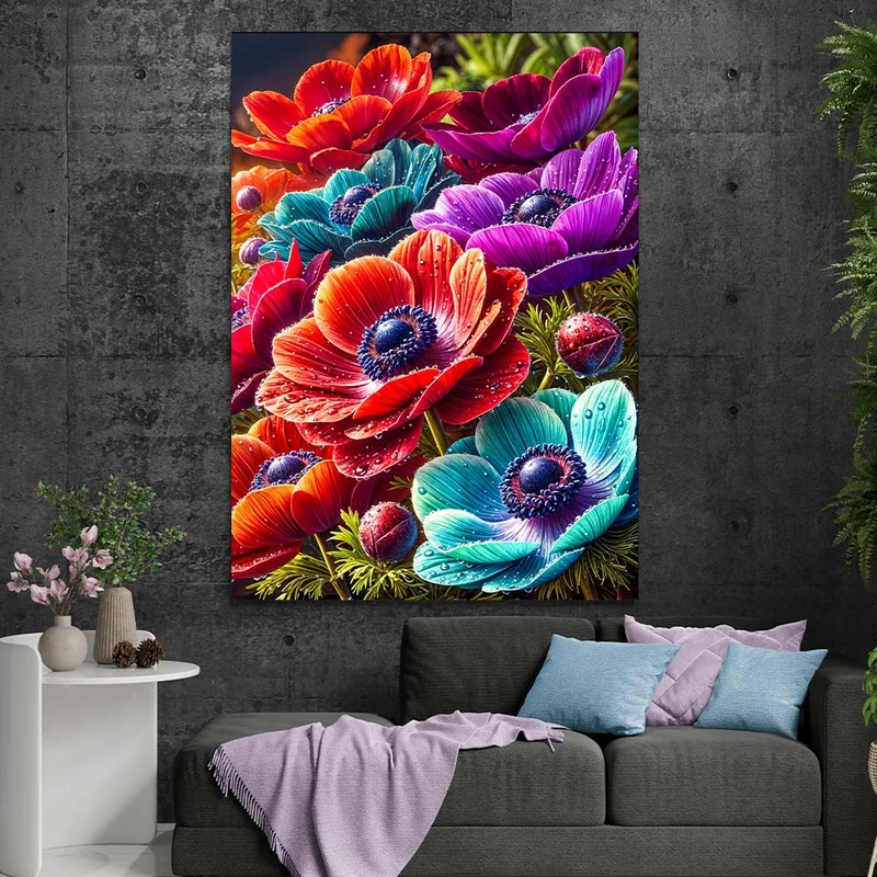 5D Diamond Painting – Blütenfeuerwerk der Farben