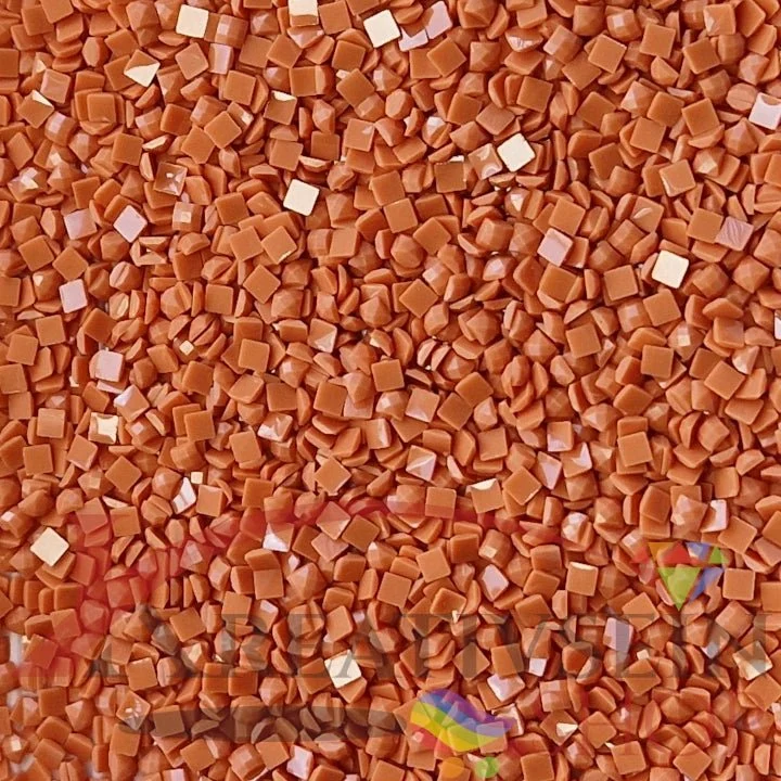 DMC 921 Copper - eckige Steine - Diamond Painting