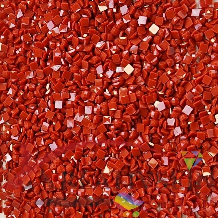 DMC 919 Red Copper - eckige Steine - Diamond Painting