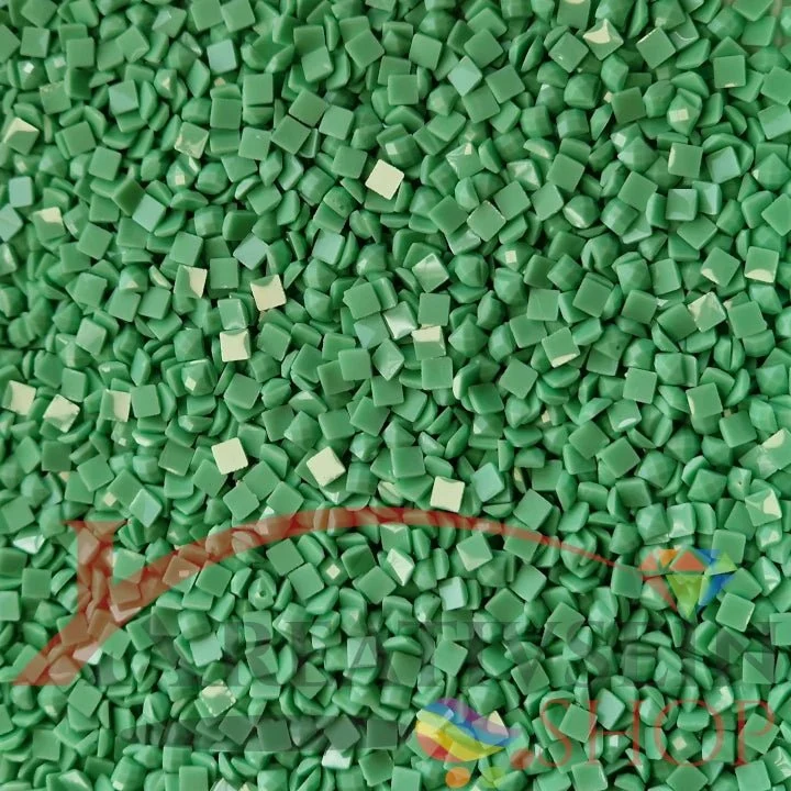 DMC 913 Nile Green MED - eckige Steine - Diamond Painting