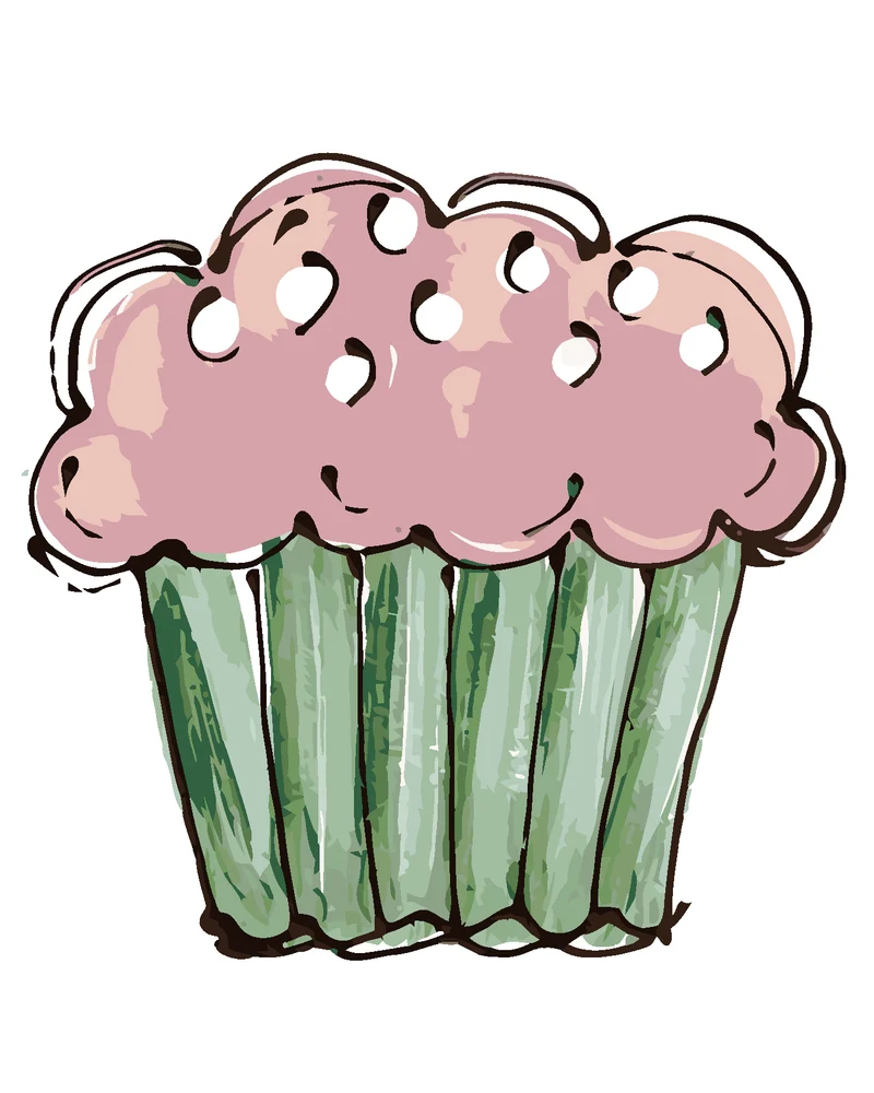 Diamond painting - ROSA CUPCAKE 2 (HALEY BUSCH)