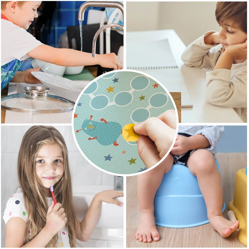 10 Belohnungstafeln für Kinder - Motiv Monster
