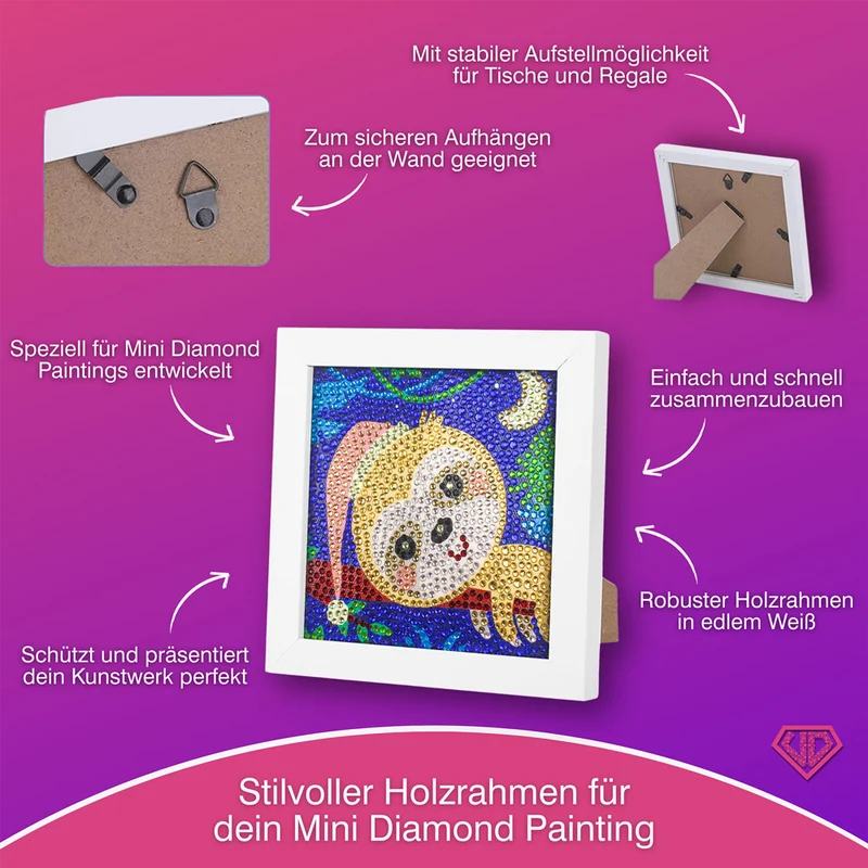 5D Diamond Painting Mini-Bild – Schlummer-Faultier