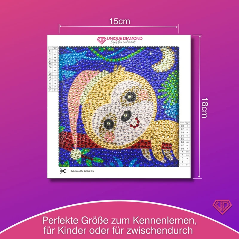5D Diamond Painting Mini-Bild – Schlummer-Faultier