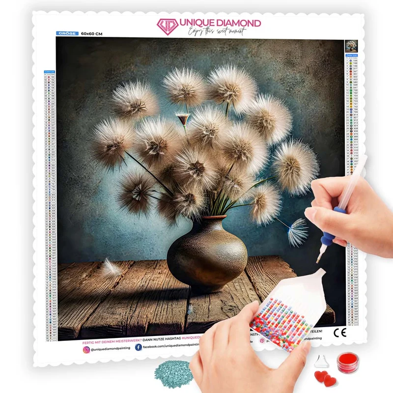 5D Diamond Painting – Tanz der Pusteblumen