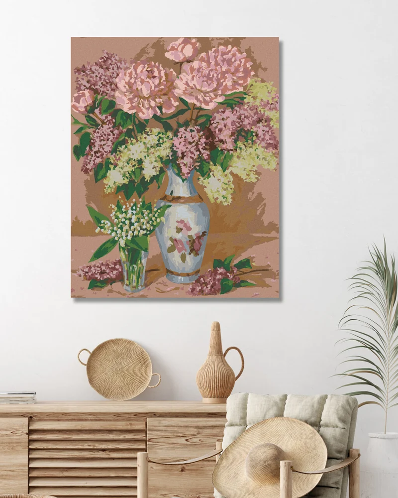 Diamond painting - STILLLEBEN MIT PFINGSTROSEN