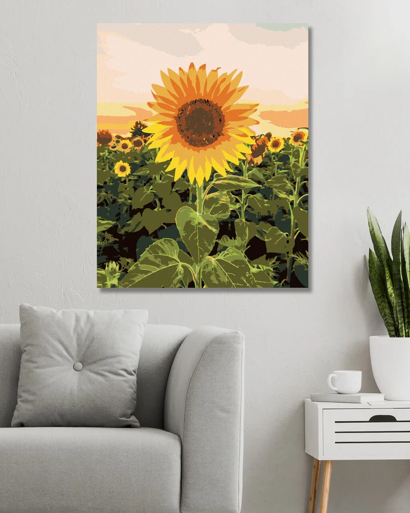 Diamond painting - TOLLE SONNENBLUME