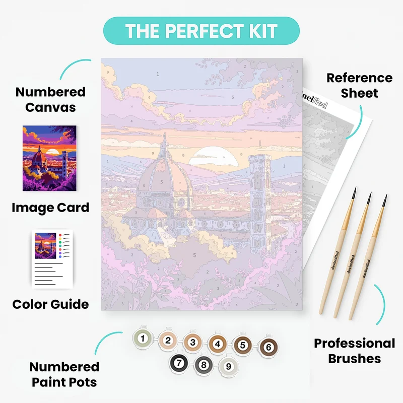 Florence at Sunset - Paint by Numbers Kit