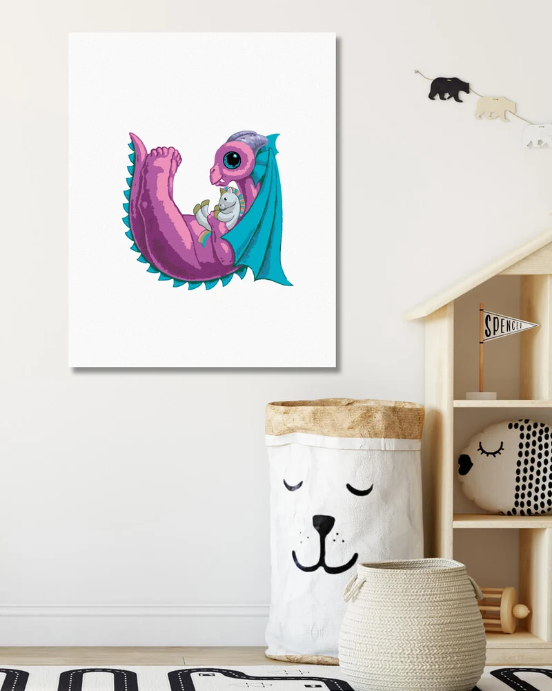 Diamond painting - DRACHE IN FORM DES BUCHSTABEN U (SUE ELLEN BROWN)