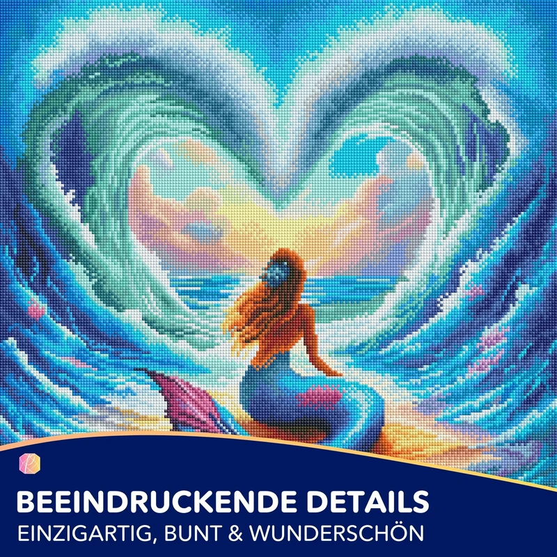 Diamond Painting - Liebe der Meerjungfrau