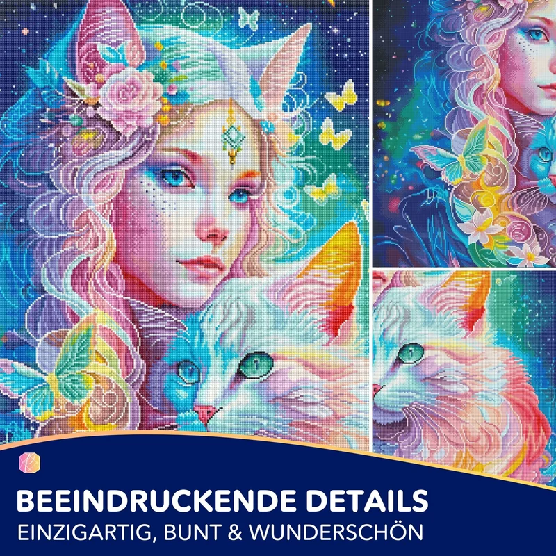 Diamond Painting - Katzenelfe