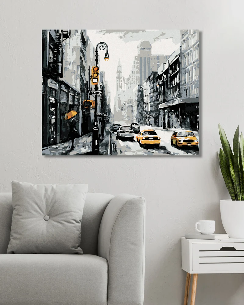 Diamond painting - NEW YORK STRASSEN UND TAXIS