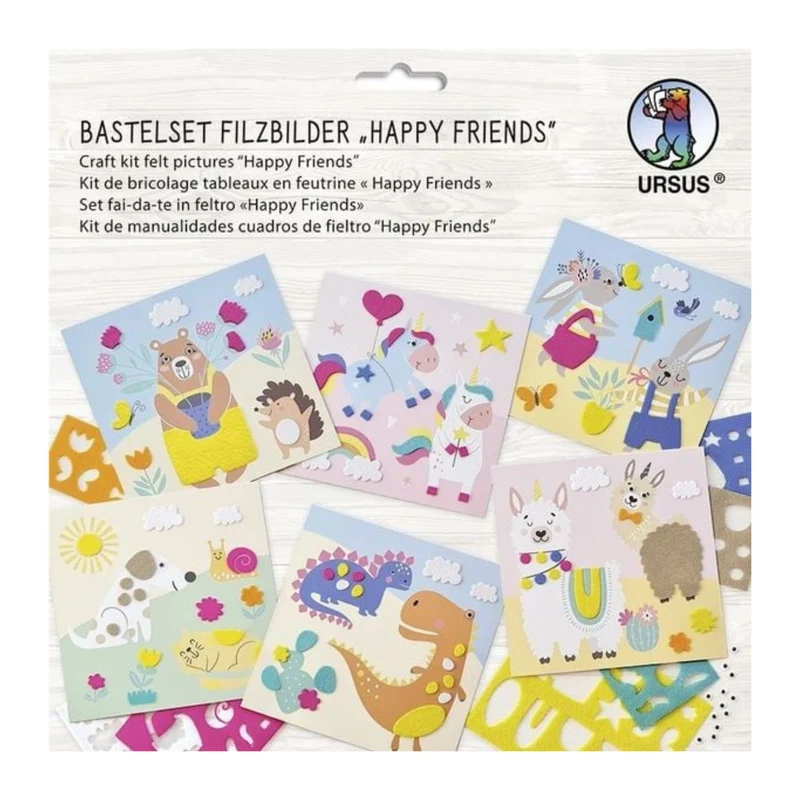 Bastelset Filzbilder "Happy friends"