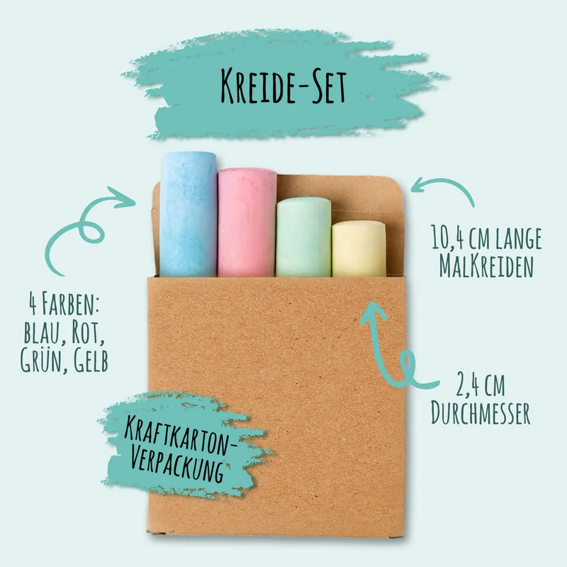 8er Set Malkreide