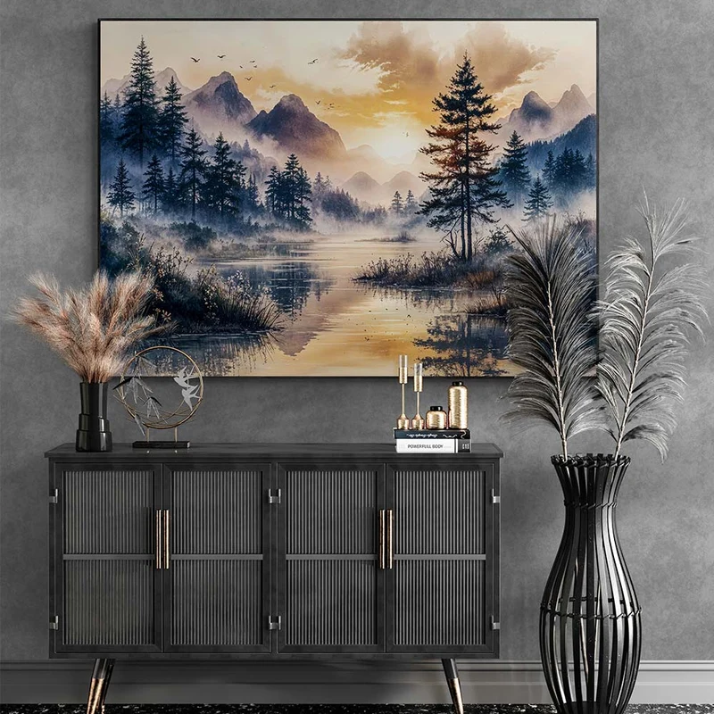 5D Diamond Painting - Morgennebel