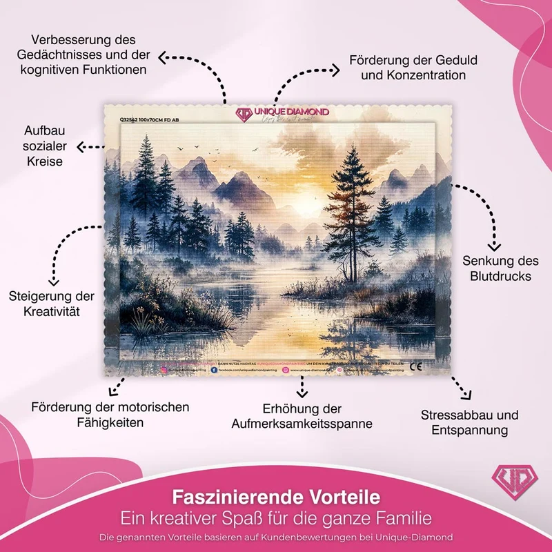 5D Diamond Painting - Morgennebel