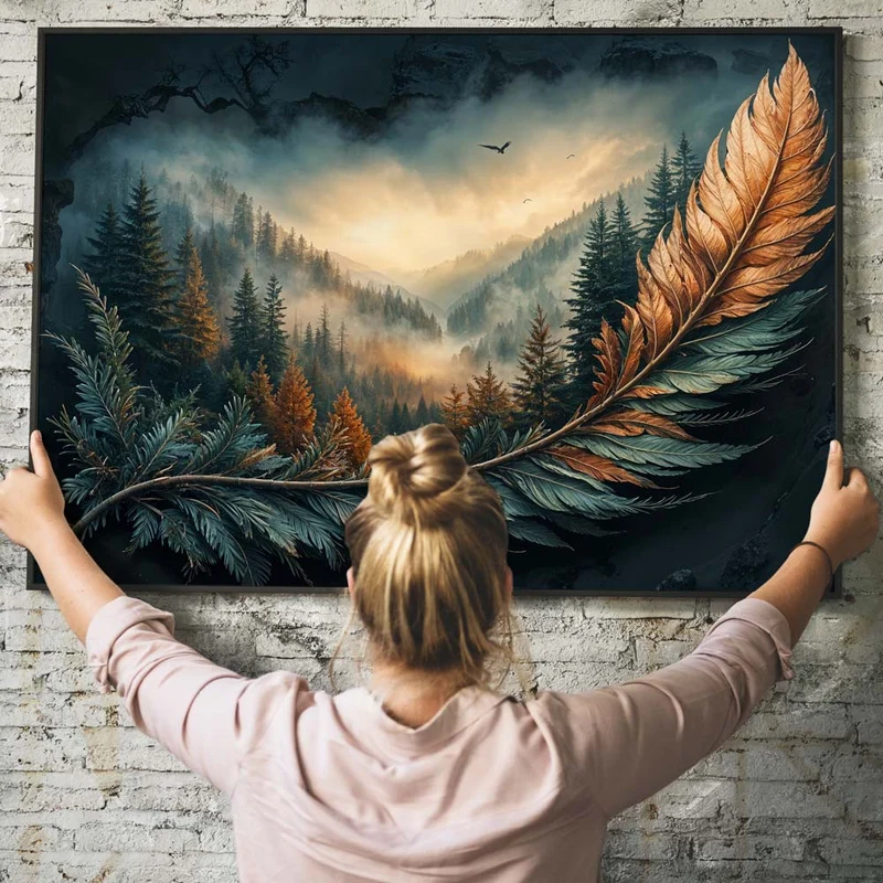 5D Diamond Painting - Mystische Feder