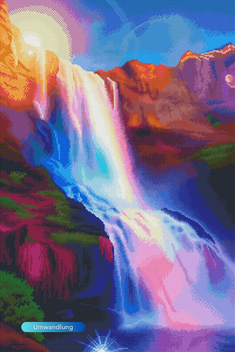 Diamond Painting - Glanz des Wasserfalls