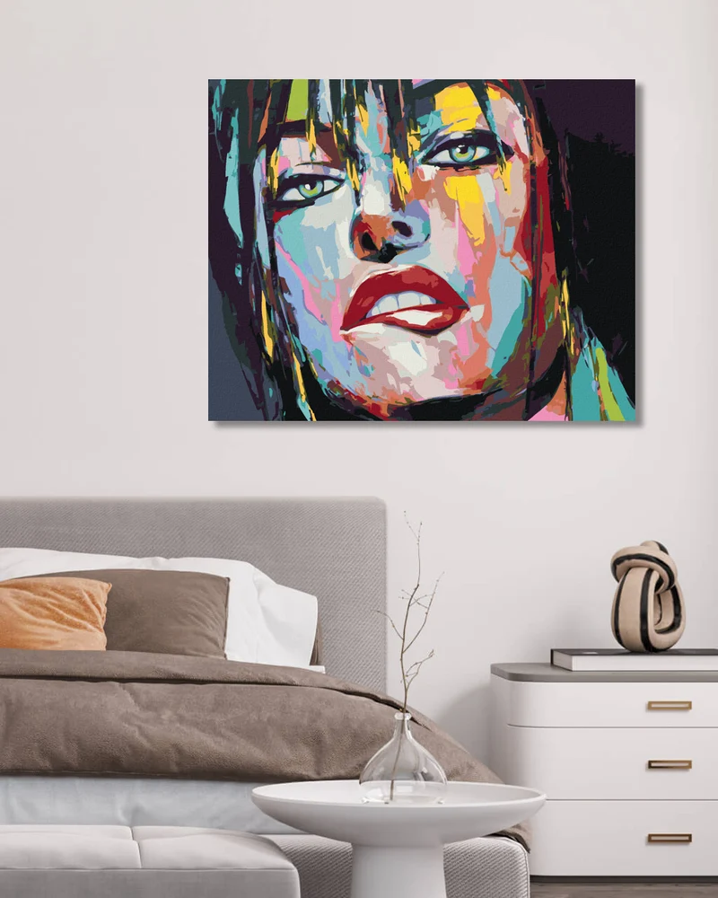 Diamond painting - PORTRÄT FARBIGE FRAU IN VERSUCHUNG