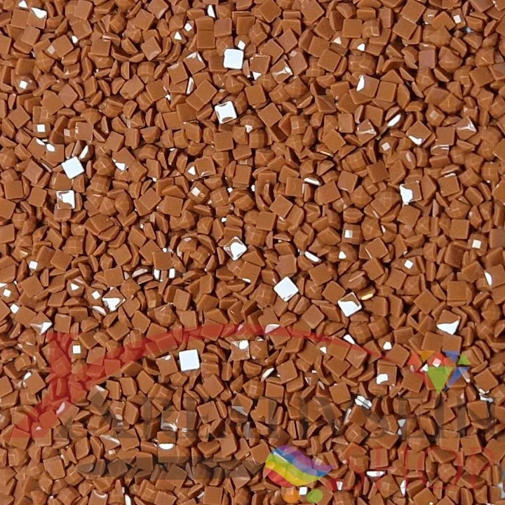 DMC 801 Coffee Brown DK - eckige Steine - Diamond Painting
