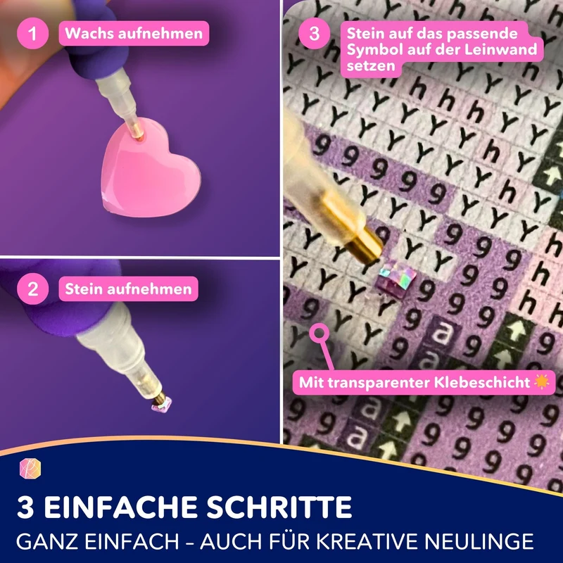 Diamond Painting - Nachtleuchten am Wasserfall