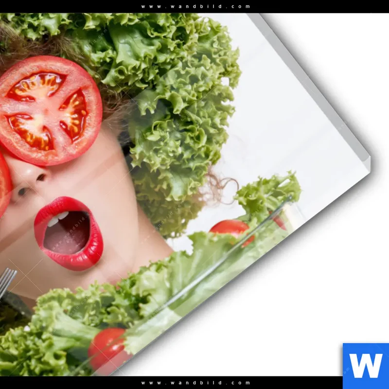 Acrylglasbild | Salat Diva | Querformat