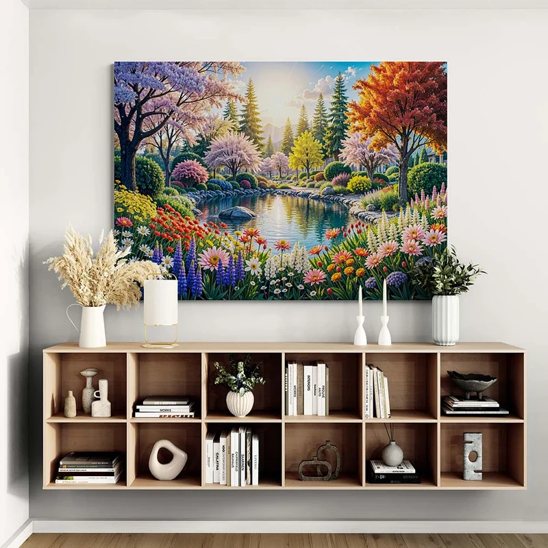 5D Diamond Painting - Zauberhafte Gartenidylle