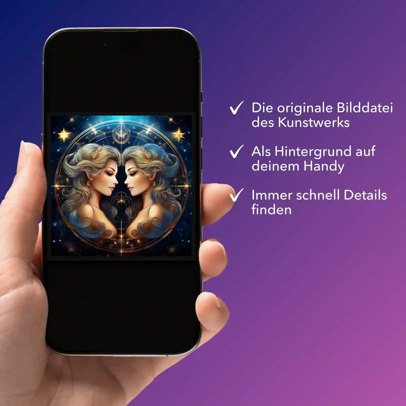 Digitale Bildmappe - Sternzeichen Zwilling "Limited Edition"