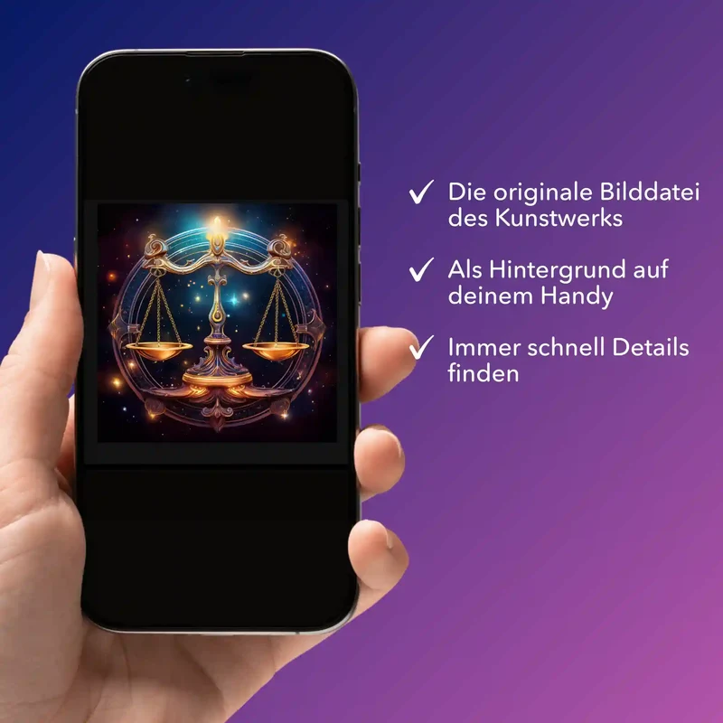 Digitale Bildmappe - Sternzeichen Waage "Limited Edition"