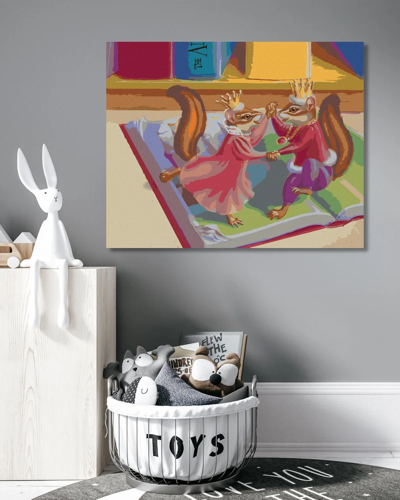 Diamond painting - TANZENDE CHIPMUNKS (SUE ELLEN BROWN)