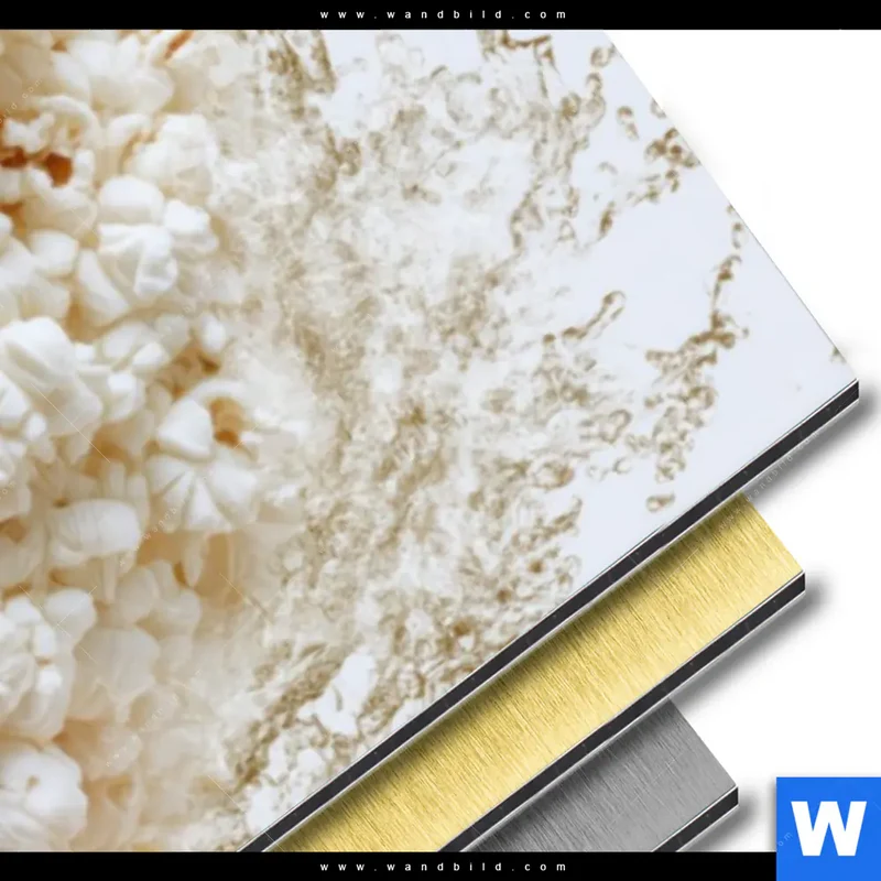 Aluminiumbild gebürstet | Crazy Popcorn Hair | Panorama