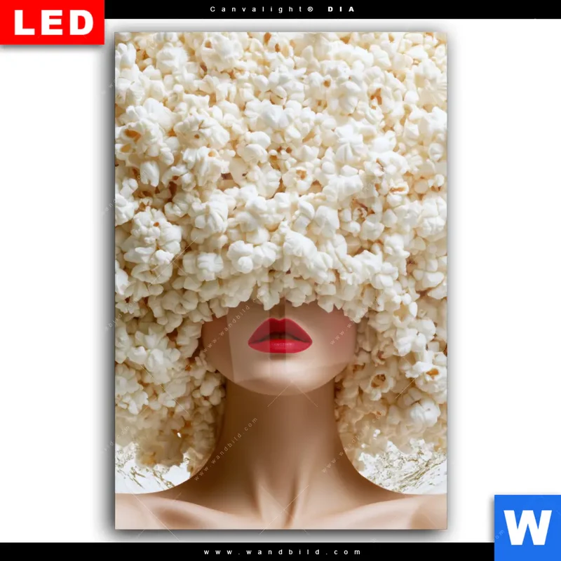Wechselmotiv Acrylglas Canvalight® DIA | Crazy Popcorn Hair | Hochformat